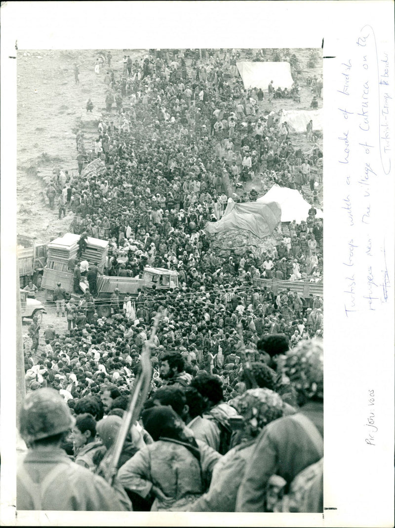 Kurdish Refugees Iraq - Vintage Photograph