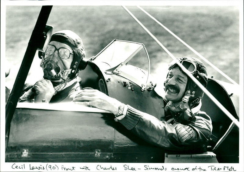 Tiger Moth's Pilot - Vintage Photograph