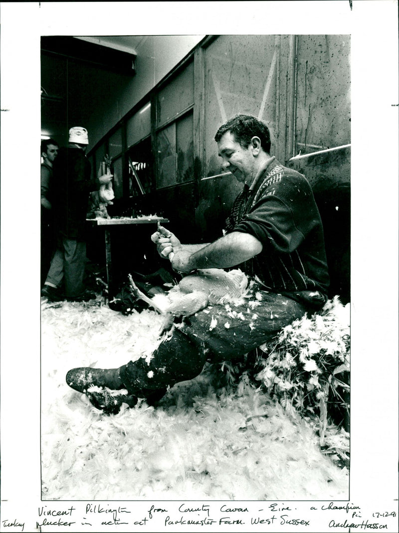 TURKEY PLUCKER - DECEMBER COVENTRY - Vintage Photograph