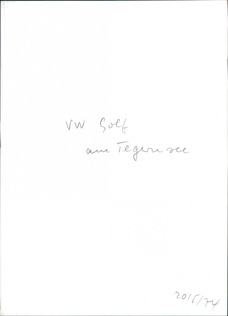 1974 VW Golf - Vintage Photograph