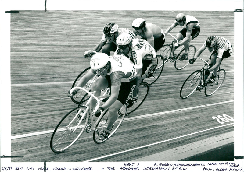 Brit Nat track champs - Leicester - Vintage Photograph