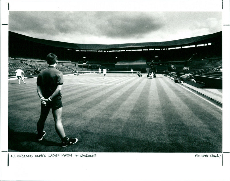 All England Club's ladies' match - Vintage Photograph