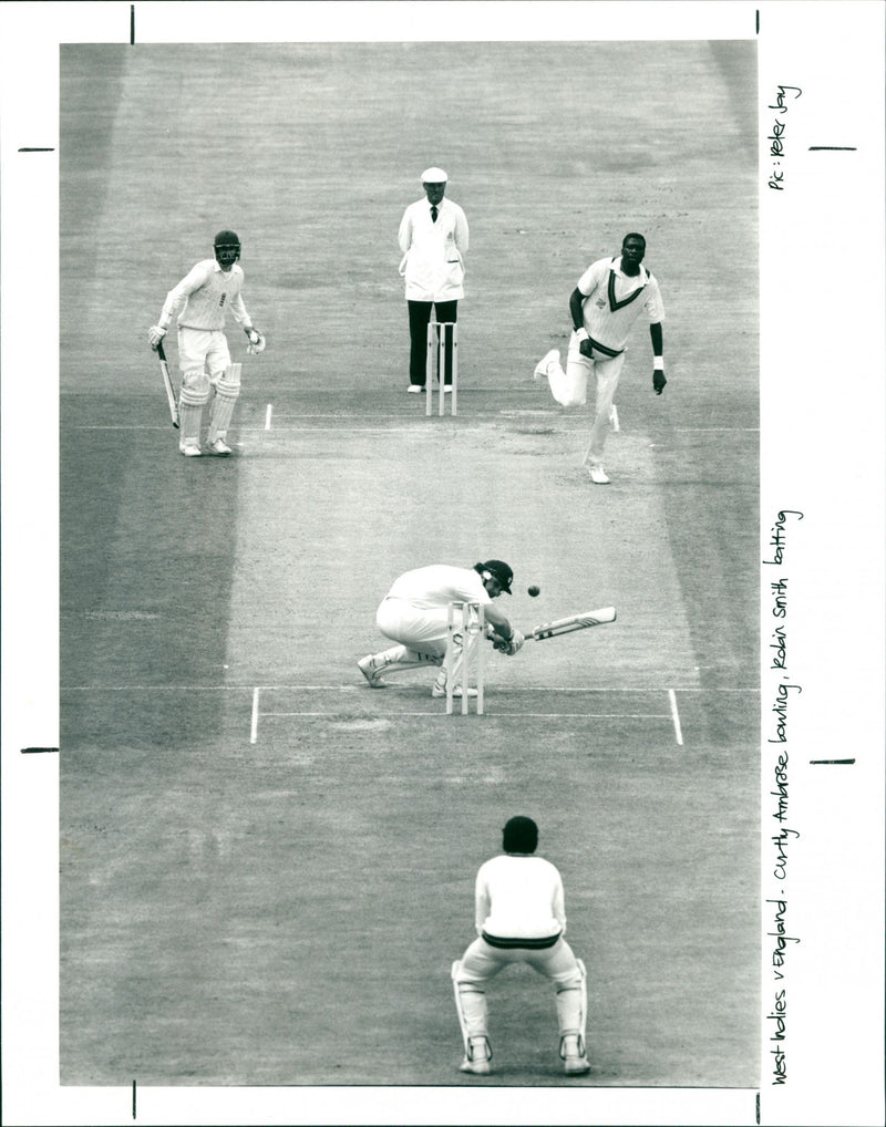 West Indies v England - Vintage Photograph