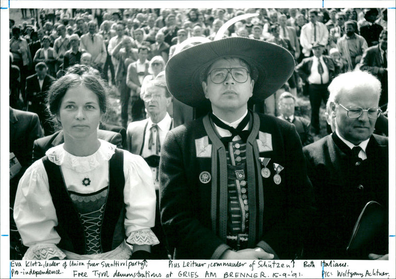 Eva Klotz and Pius Leitner - Vintage Photograph