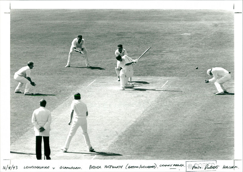 Leicestershire Vs Glamorgan - Vintage Photograph