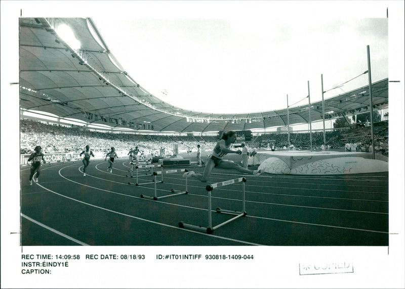 Hurdling - Vintage Photograph