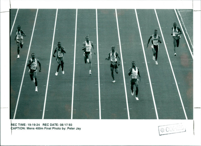 Mens 400m Final - Vintage Photograph