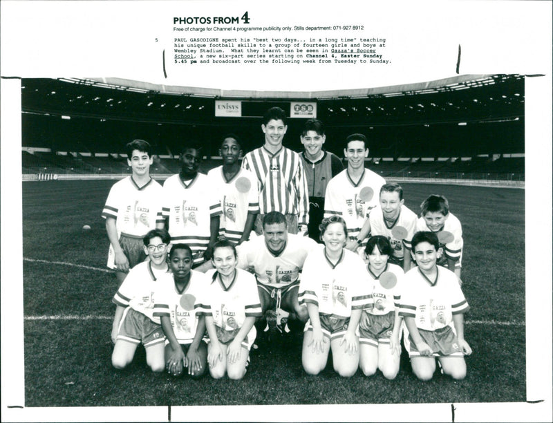 Gazza's Soccer School - Vintage Photograph