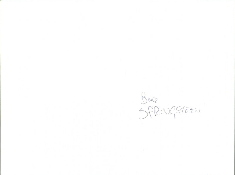 Bruce Springsteen - Vintage Photograph