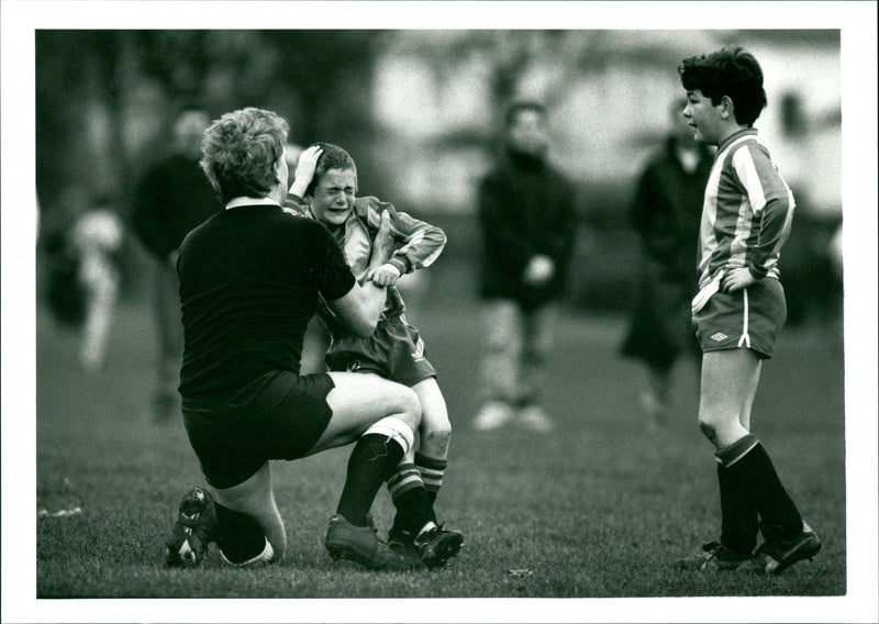 Football Boys Jan 89 - Vintage Photograph