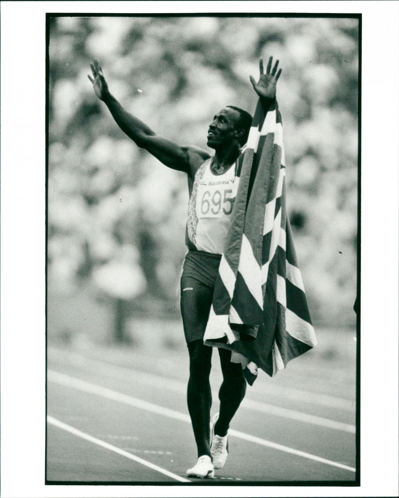 Linford Christie - Vintage Photograph