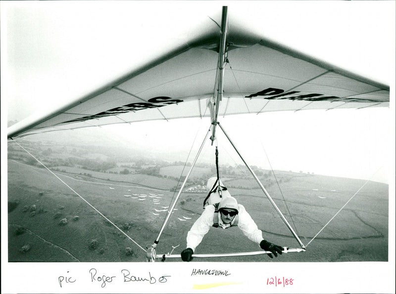 Hang Gliding - Vintage Photograph
