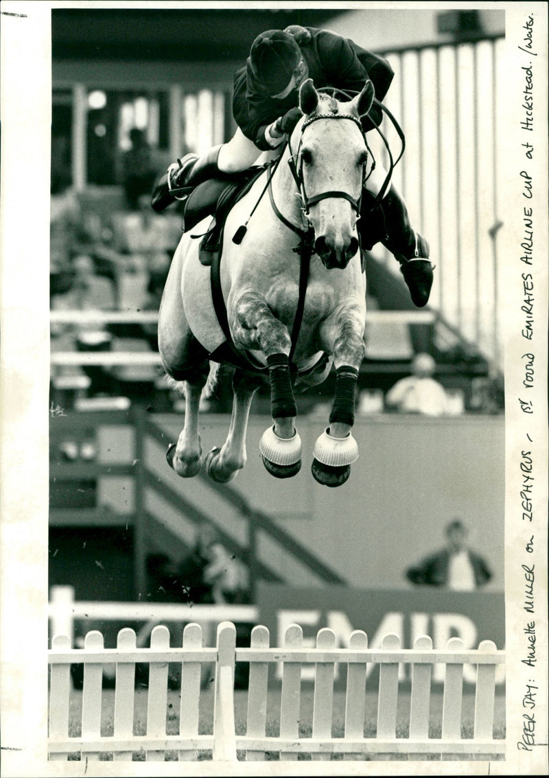 Annette Miller on Zephyrus - Vintage Photograph