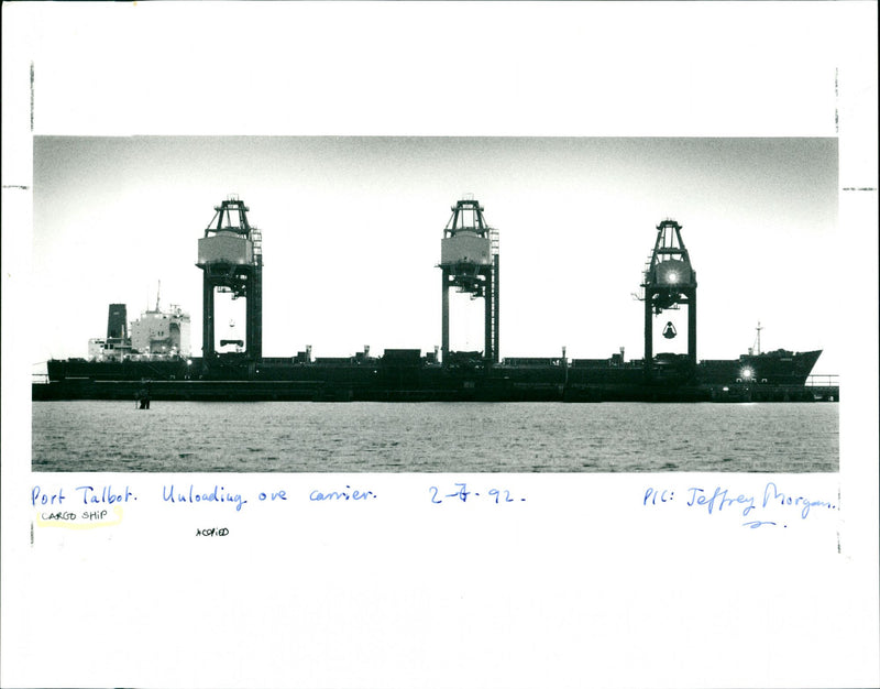 Cargo Ship - Vintage Photograph