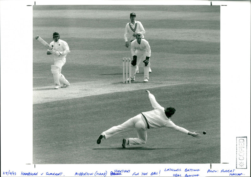 Hampshire V. Somerset - Vintage Photograph