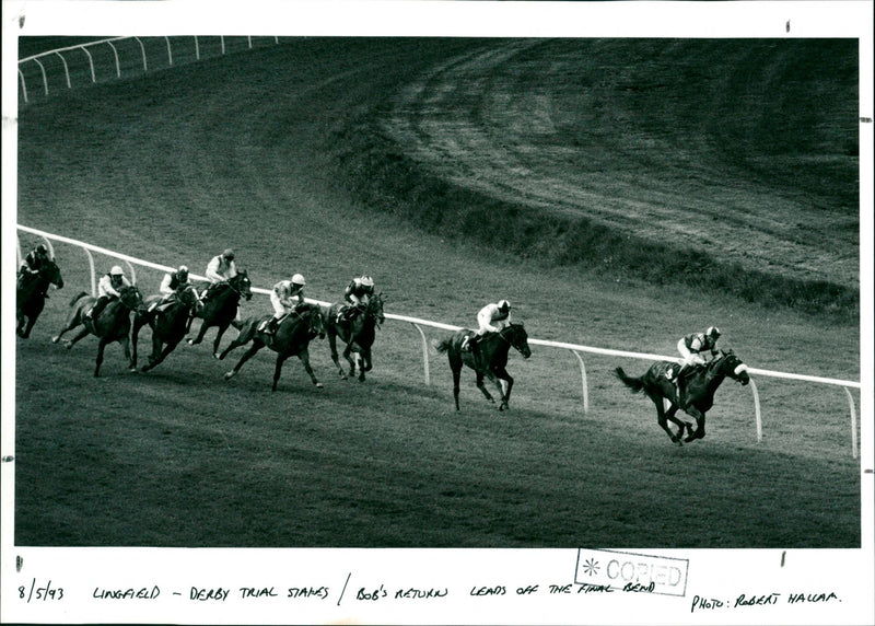 Lingfield - Derby Trial Stakes - Vintage Photograph