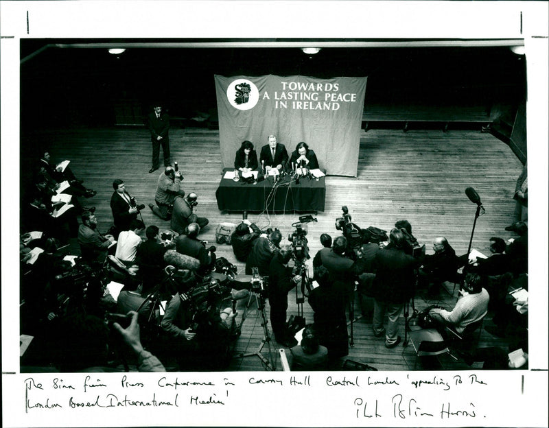 Sinn Fein Press Conference - Vintage Photograph