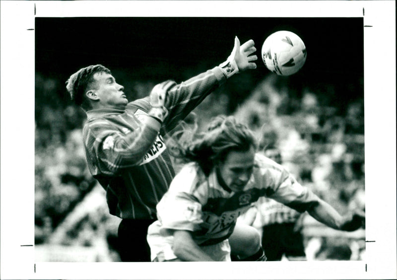 Football game, Wednesday, 12th May '93 - Vintage Photograph