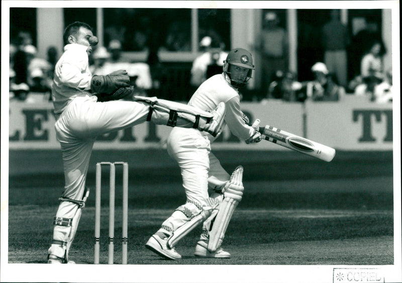 Cricket game - Vintage Photograph