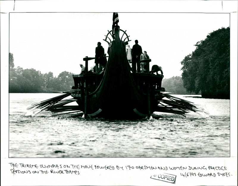 The Trireme Olympias - Vintage Photograph