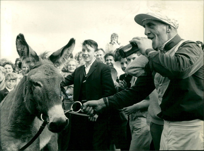 Donkey Derby Challenge - Vintage Photograph