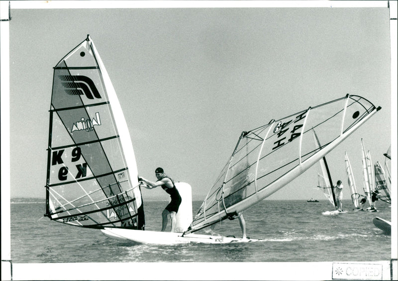 Windsurfing - Vintage Photograph