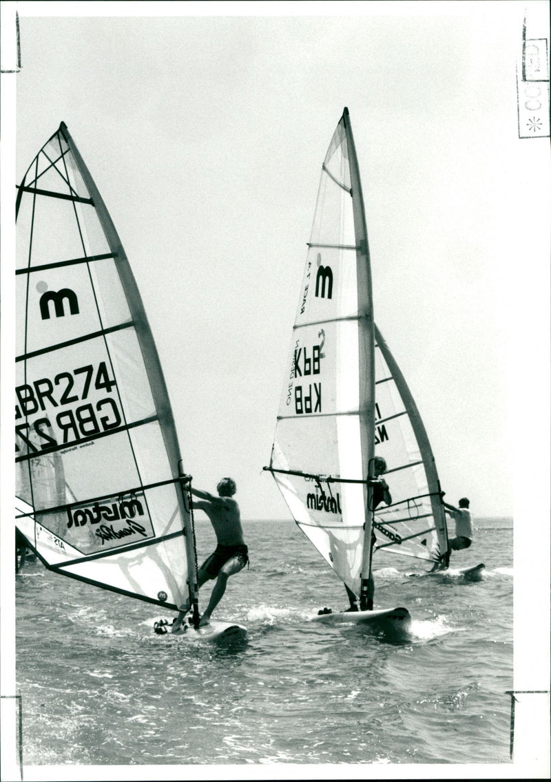 Windsurfiing - Vintage Photograph