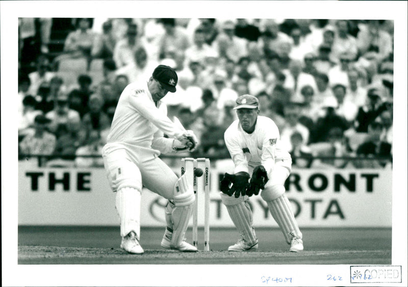 Cricket game - Vintage Photograph