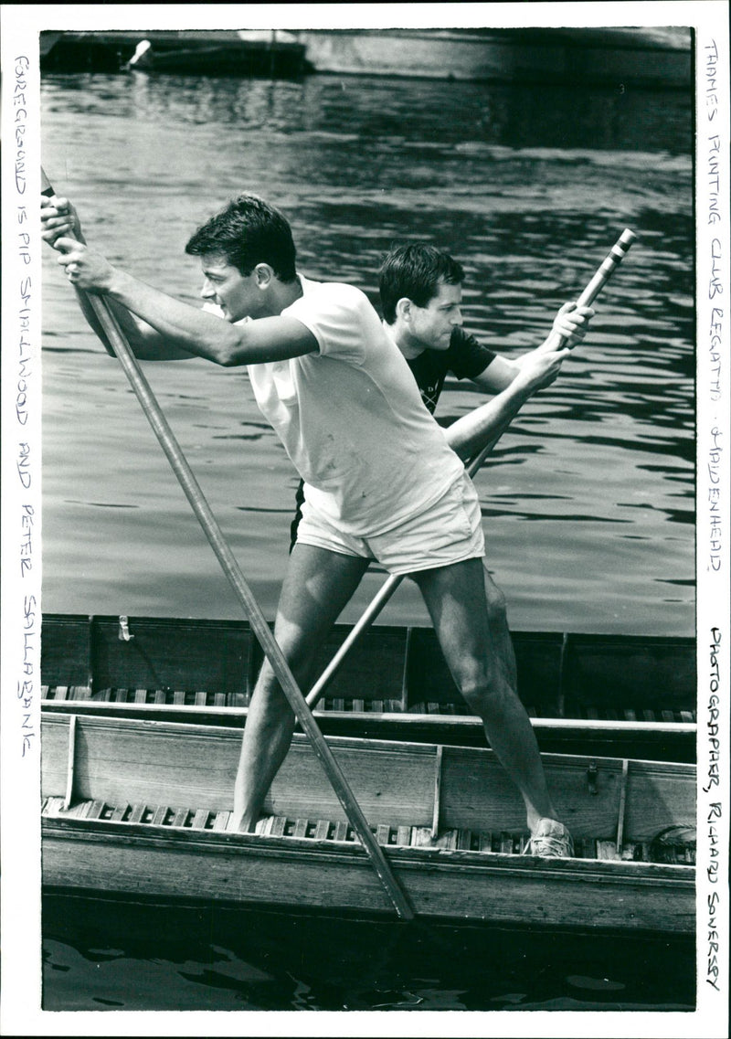 Punting Club in Maidenhead - Vintage Photograph