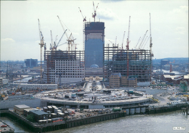 1994 - CANARY WHARE O, ST, JULY - Vintage Photograph