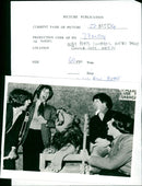 Musicians and a Lion. - Vintage Photograph