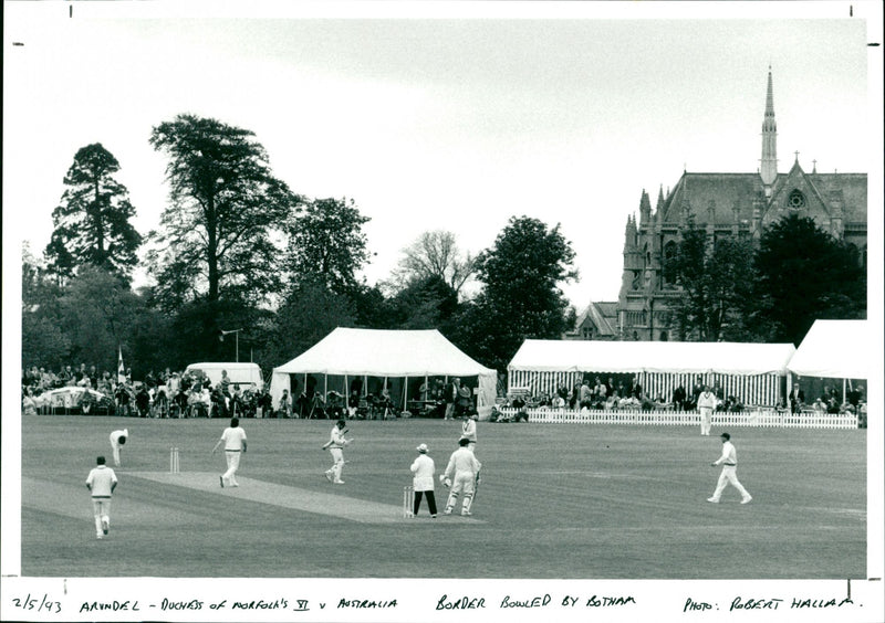 Duchess of Worfolk's versus Australia - Vintage Photograph