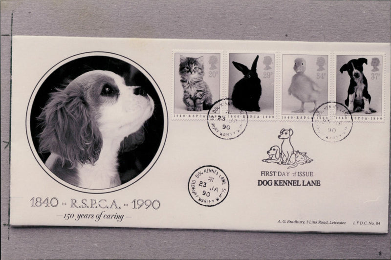 Animal Postage Stamp - Vintage Photograph