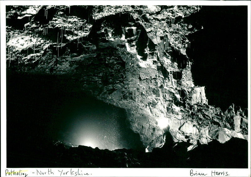 Potholing - Vintage Photograph