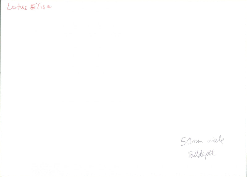 Lotus Elise - Vintage Photograph