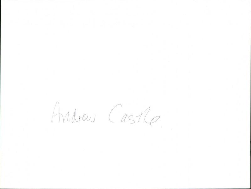 Andrew Castle - Vintage Photograph