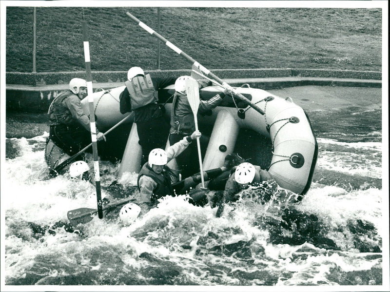 The River Wye Raft Race - Vintage Photograph