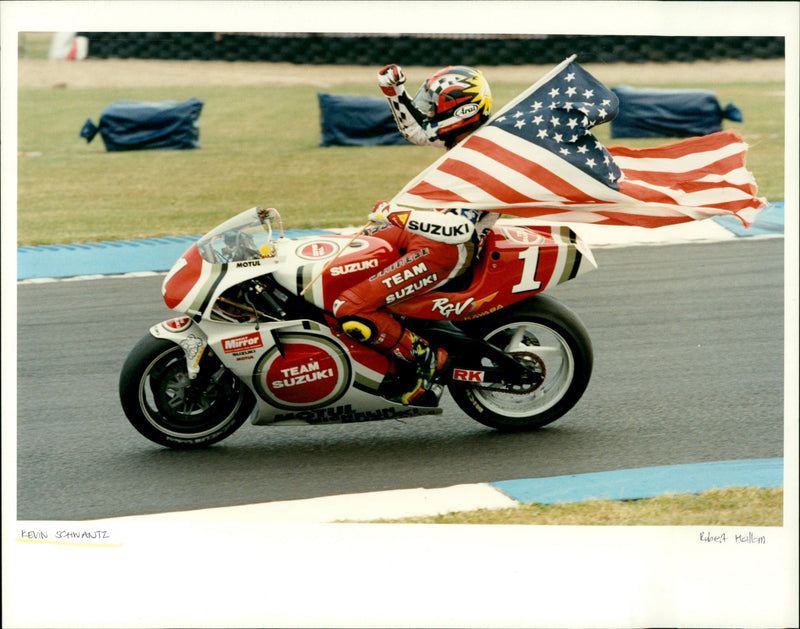 Kevin Schwantz - Vintage Photograph