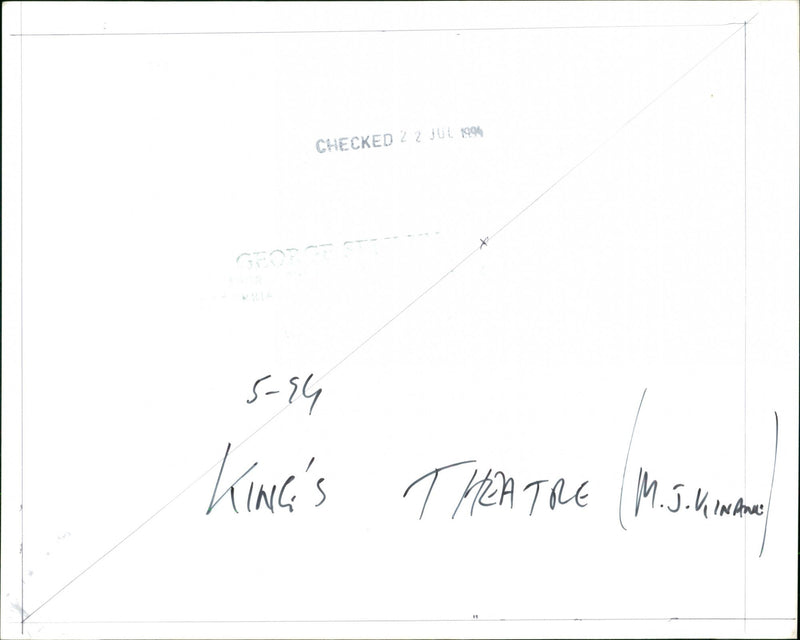 King's Theatre (M.J. Kinano) - Vintage Photograph