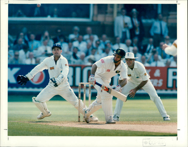 Cricket game - Vintage Photograph