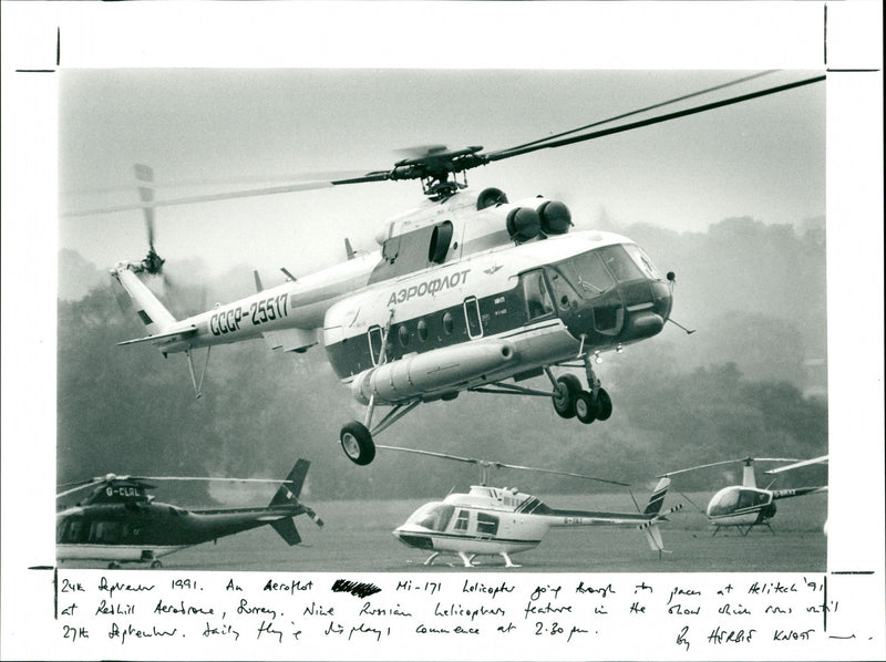 Mi-171 Helicopter - Vintage Photograph