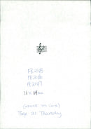 Treble Clef and flat musical symbol. - Vintage Photograph