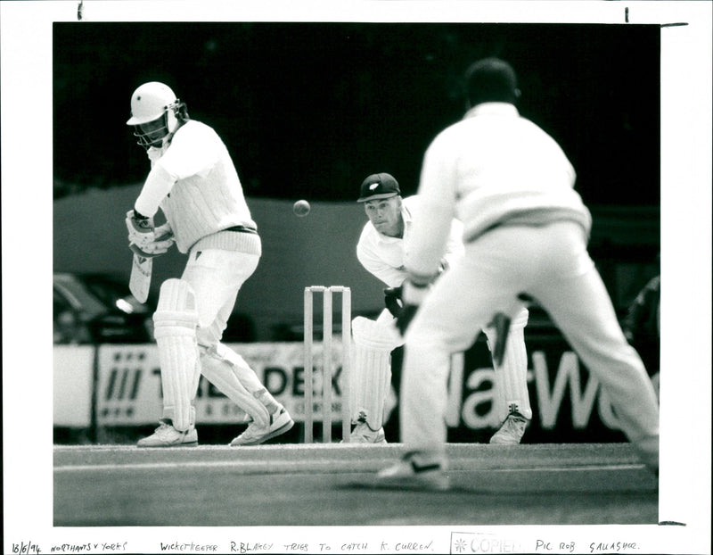 Northamptonshire v Yorkshire - Vintage Photograph