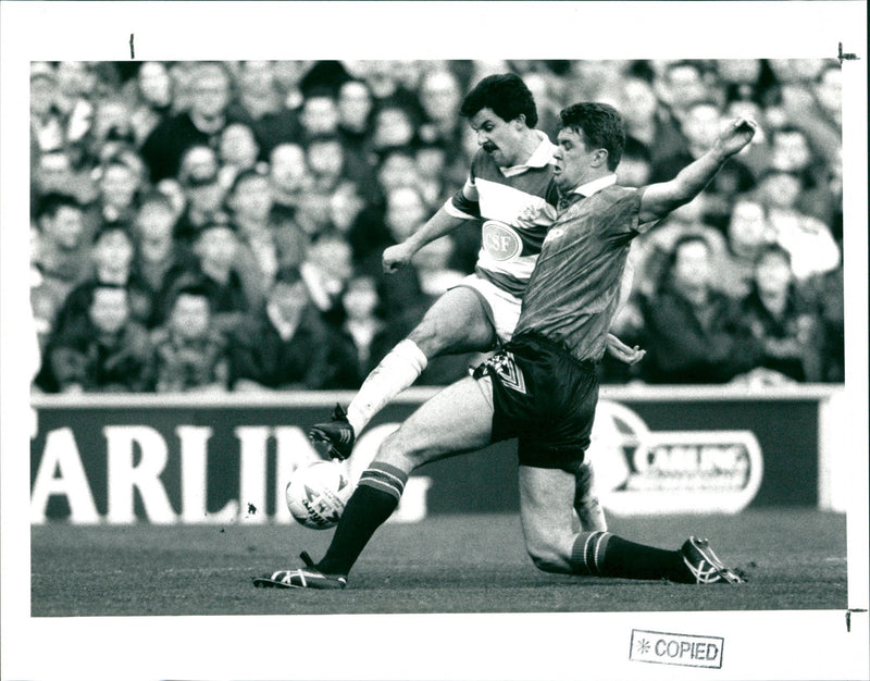 Football game, Sunday 6th February - Vintage Photograph