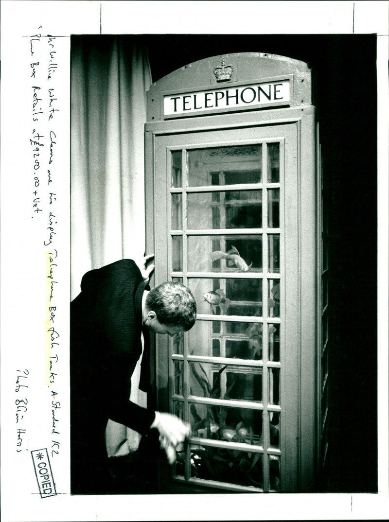 Telephone Box Fish Tanks - Vintage Photograph