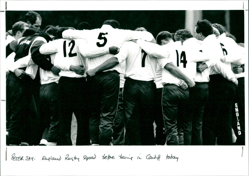 England Rugby Squad - Vintage Photograph