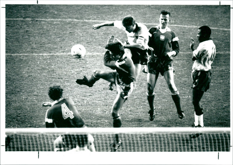 Football game, Thursday 18th October - Vintage Photograph