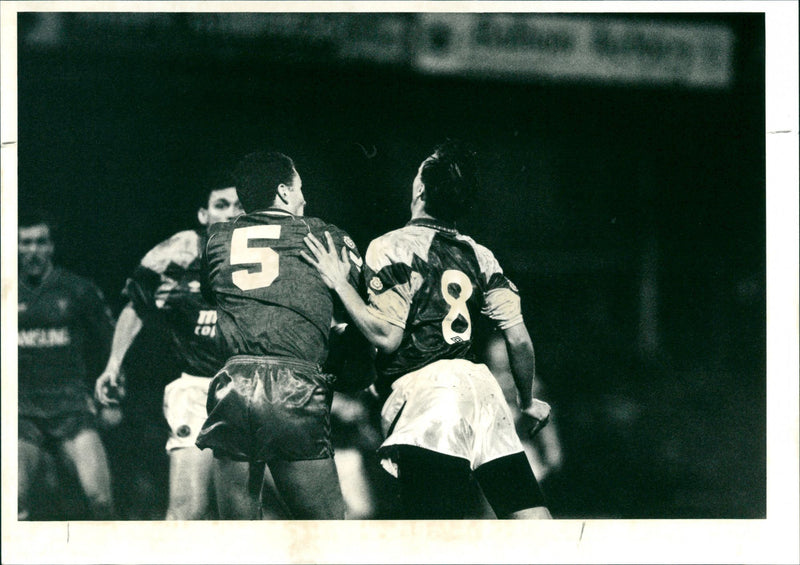 Football game, Thursday, 10 Jan - Vintage Photograph