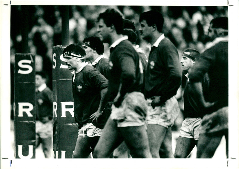 Football players, Monday 4th Feb - Vintage Photograph