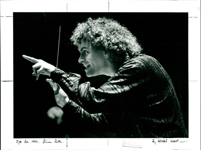 Simon Rattle - Vintage Photograph